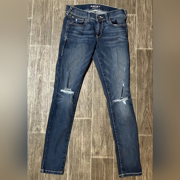 Ariat Denim - ARIAT Denim Skinny Jeans Distressed Stretch Denim Womens Size 28R